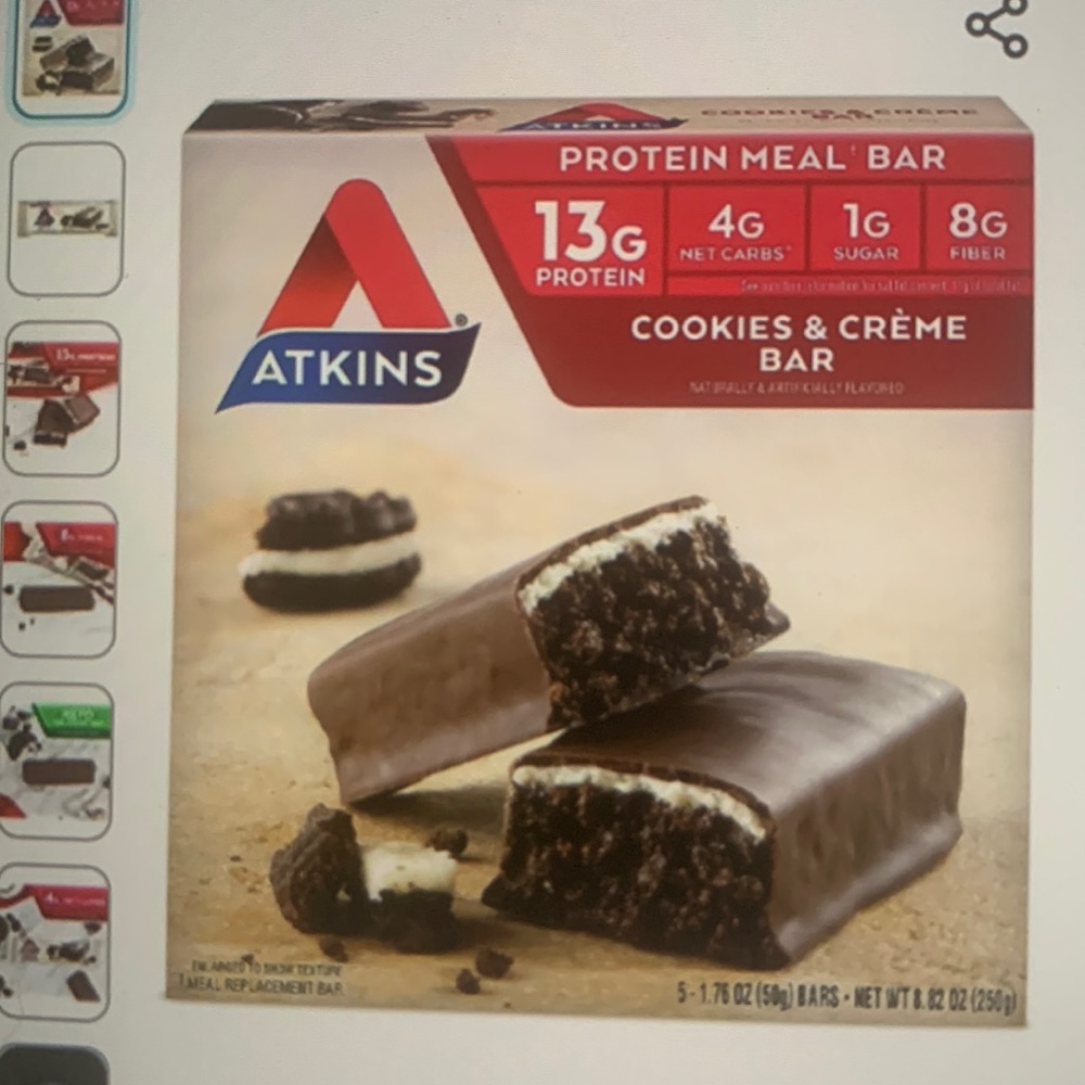 Atkins cookies & crème bar pack
